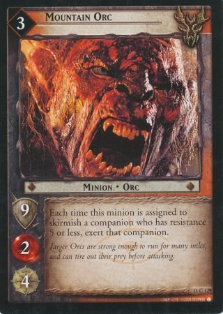 Mountain Orc 11C129 Lord of the Rings Shadows Singles 11 Mountain Orc 11C129 Lord of the Rings Shadows Singles 11