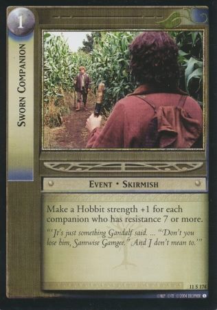 Sworn Companion 11S174 Lord of the Rings Shadows Singles 11 Sworn Companion 11S174 Lord of the Rings Shadows Singles 11