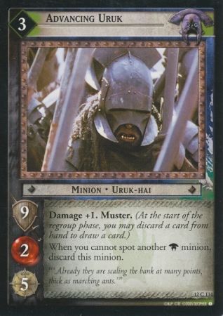 Advancing Uruk 12C134 Lord of the Rings Black Rider Singles 12 Advancing Uruk 12C134 Lord of the Rings Black Rider Singles 12