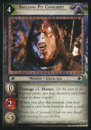 Breeding Pit Conscript 12C137 Lord of the Rings Black Rider Singles 12 Breeding Pit Conscript 12C137 Lord of the Rings Black Rider Singles 12