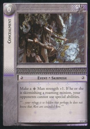 Concealment 12C44 Lord of the Rings Black Rider Singles 12 Concealment 12C44 Lord of the Rings Black Rider Singles 12