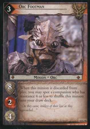 Orc Footman 12C93 Lord of the Rings Black Rider Singles 12 Orc Footman 12C93 Lord of the Rings Black Rider Singles 12
