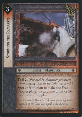 Storming the Ramparts 12U103 Lord of the Rings Black Rider Singles 12 Storming the Ramparts 12U103 Lord of the Rings Black Rider Singles 12