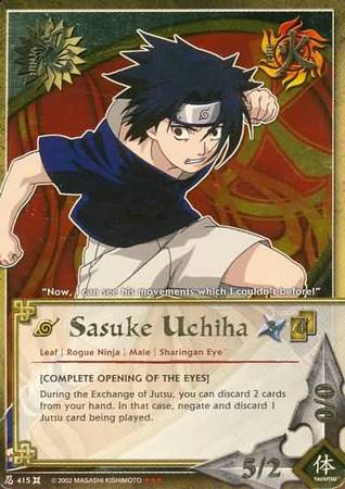 Sasuke Uchiha Complete Opening of the Eyes N 415 Super Rare Sasuke Uchiha Complete Opening of the Eyes N 415 Super Rare