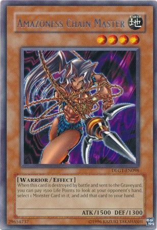 Amazoness Chain Master DLG1 EN098 Rare Amazoness Chain Master DLG1 EN098 Rare