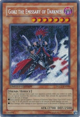 Gorz the Emissary of Darkness DLG1 EN000 Secret Rare Gorz the Emissary of Darkness DLG1 EN000 Secret Rare