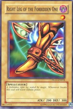 Right Leg of the Forbidden One DLG1 EN018 Common Dark Legends DLG1 Right Leg of the Forbidden One DLG1 EN018 Common Dark Legends DLG1