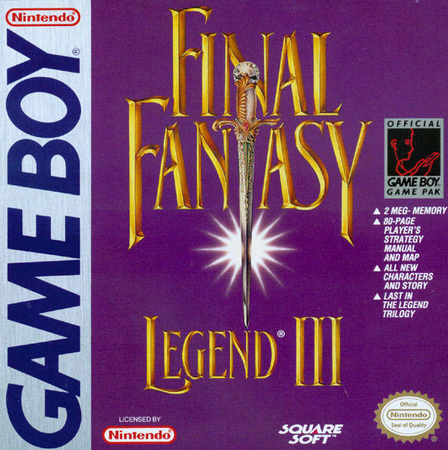 Final Fantasy Legend 3 Game Boy Nintendo Game Boy Final Fantasy Legend 3 Game Boy Nintendo Game Boy
