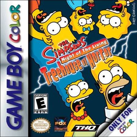The Simpsons Night of the Living Treehouse of Horror Game Boy Color Nintendo Game Boy Color The Simpsons Night of the Living Treehouse of Horror Game Boy Color Nintendo Game Boy Color