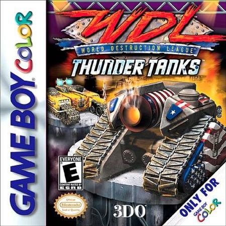 WDL World Destruction League Thunder Tanks Game Boy Color Nintendo Game Boy Color WDL World Destruction League Thunder Tanks Game Boy Color Nintendo Game Boy Color