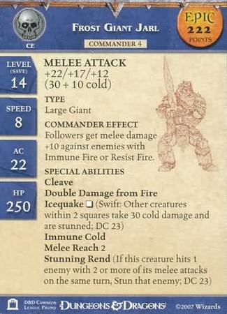 Frost Giant Jarl Epic Stat Card League Promo D D Miniatures D D Minis Promos Repaints Frost Giant Jarl Epic Stat Card League Promo D D Miniatures D D Minis Promos Repaints