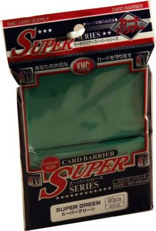 KMC Super Green 80ct Standard Sized Sleeves KMCS1034 Sleeves KMC Super Green 80ct Standard Sized Sleeves KMCS1034 Sleeves