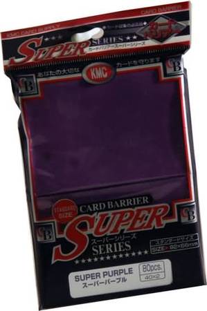 KMC Super Purple 80ct Standard Sized Sleeves Sleeves KMC Super Purple 80ct Standard Sized Sleeves Sleeves