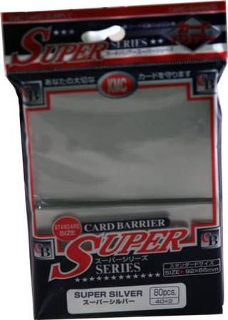 KMC Super Silver 80ct Standard Sized Sleeves KMCS1041 Sleeves KMC Super Silver 80ct Standard Sized Sleeves KMCS1041 Sleeves