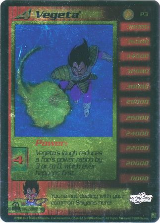 Vegeta level 4 P3 Foil Promo Dragon Ball Z Vegeta level 4 P3 Foil Promo Dragon Ball Z