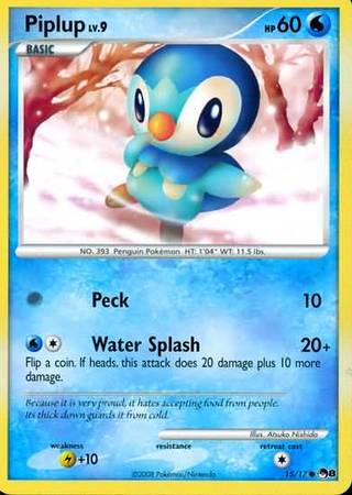  Pokemon - Piplup (93) - Diamond & Pearl : Toys & Games