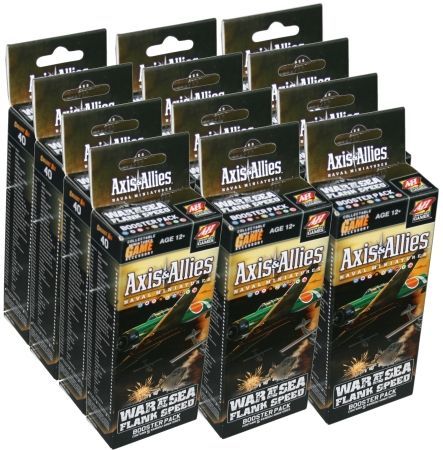 Flank Speed War at Sea Sealed Case of 12 Boosters Axis Allies Miniatures Axis Allies Sealed Product Flank Speed War at Sea Sealed Case of 12 Boosters Axis Allies Miniatures Axis Allies Sealed Product