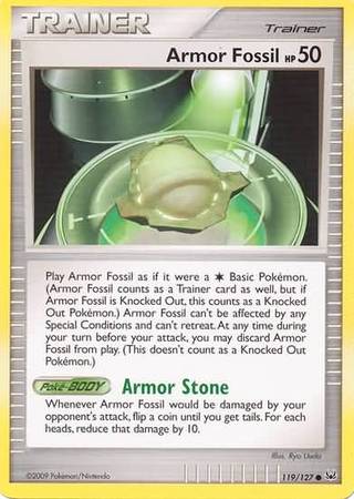 Armor Fossil 119 127 Common Platinum Base Set Singles Armor Fossil 119 127 Common Platinum Base Set Singles