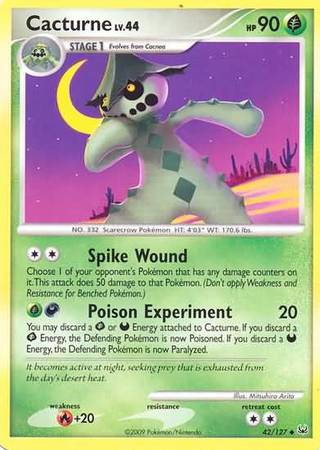Cacturne 42 127 Uncommon Platinum Base Set Singles Cacturne 42 127 Uncommon Platinum Base Set Singles