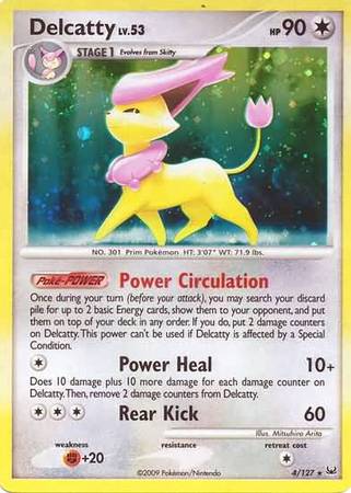 Delcatty 4 127 Holo Rare Platinum Base Set Singles Delcatty 4 127 Holo Rare Platinum Base Set Singles