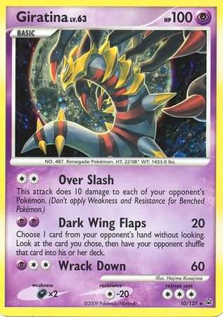 Giratina 28/127 Reverse Holo Platinum Pokemon Card 2009 Values - MAVIN