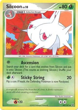 Silcoon 63 127 Uncommon Platinum Base Set Singles Silcoon 63 127 Uncommon Platinum Base Set Singles