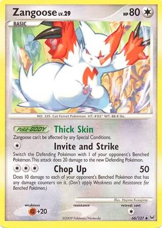 Zangoose 66 127 Uncommon Zangoose 66 127 Uncommon