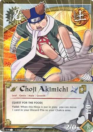 Choji Akimichi 519 Common Naruto A New Chronicle Choji Akimichi 519 Common Naruto A New Chronicle
