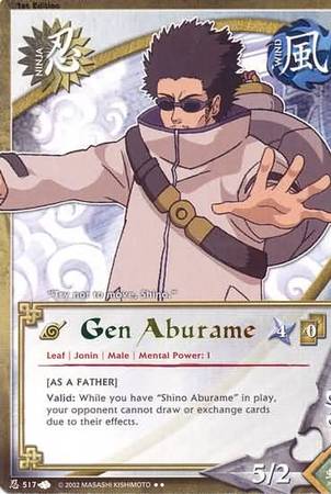 Gen Aburrame 517 Rare Naruto A New Chronicle Gen Aburrame 517 Rare Naruto A New Chronicle
