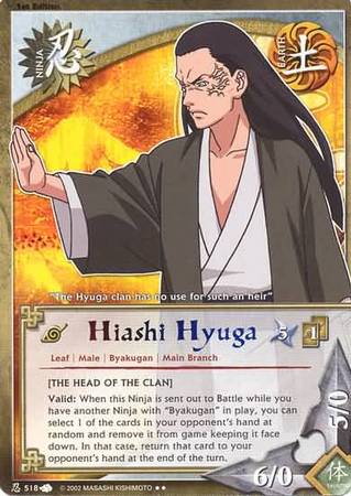 Hiashi Hyuga 518 Rare Hiashi Hyuga 518 Rare