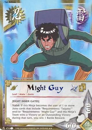 Might Guy 474 Rare Naruto A New Chronicle Might Guy 474 Rare Naruto A New Chronicle