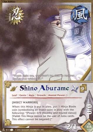 Shino Aburame 511 Rare Shino Aburame 511 Rare