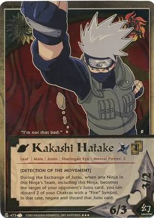 Kakashi Hatake Detection of the Movement 473 Super Rare Kakashi Hatake Detection of the Movement 473 Super Rare