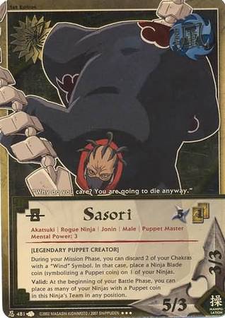 Sasori Legendary Puppet Creator 481 Super Rare Sasori Legendary Puppet Creator 481 Super Rare