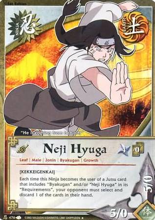 Neji hyuga 476 Uncommon Neji hyuga 476 Uncommon