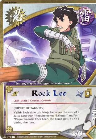 Rock Lee 475 Rare Rock Lee 475 Rare
