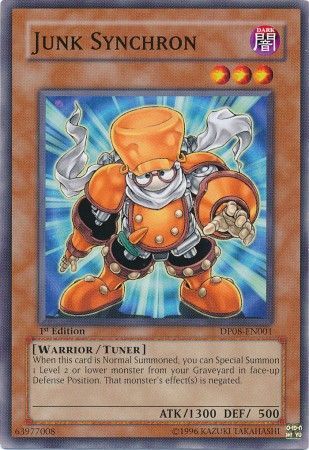 Junk Synchron DP08 EN001 Common 1st Edition Duelist Pack Yusei DP08 1st Edition Singles Junk Synchron DP08 EN001 Common 1st Edition Duelist Pack Yusei DP08 1st Edition Singles