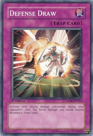 Defense Draw DP08 EN023 Common 1st Edition Duelist Pack Yusei DP08 1st Edition Singles Defense Draw DP08 EN023 Common 1st Edition Duelist Pack Yusei DP08 1st Edition Singles