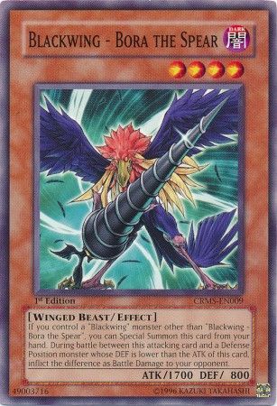 Blackwing Bora the Spear CRMS EN009 Common 1st Edition Crimson Crisis CRMS 1st Edition Singles Blackwing Bora the Spear CRMS EN009 Common 1st Edition Crimson Crisis CRMS 1st Edition Singles