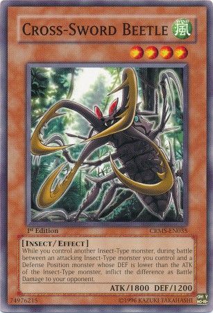 Cross Sword Beetle CRMS EN035 Common 1st Edition Crimson Crisis CRMS 1st Edition Singles Cross Sword Beetle CRMS EN035 Common 1st Edition Crimson Crisis CRMS 1st Edition Singles