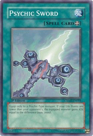 Psychic Sword CRMS EN054 Common 1st Edition Psychic Sword CRMS EN054 Common 1st Edition