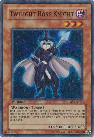 Twilight Rose Knight CRMS EN011 Super Rare 1st Edition Twilight Rose Knight CRMS EN011 Super Rare 1st Edition
