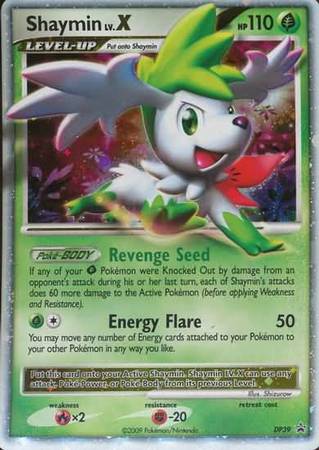 Shaymin Lv.X ULTRA RARE DP39 promo Pokémon Silv..