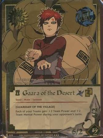 Gaara of the Desert Guardian of the Village 525 Super Rare Gaara of the Desert Guardian of the Village 525 Super Rare
