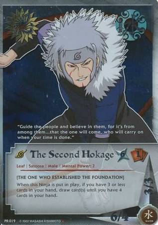 The Second Hokage PR019 Foil Platinum Letter Promo Naruto CCG Promos The Second Hokage PR019 Foil Platinum Letter Promo Naruto CCG Promos