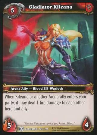 Gladiator Kileana 129 208 Common WoW Blood of Gladiators Gladiator Kileana 129 208 Common WoW Blood of Gladiators