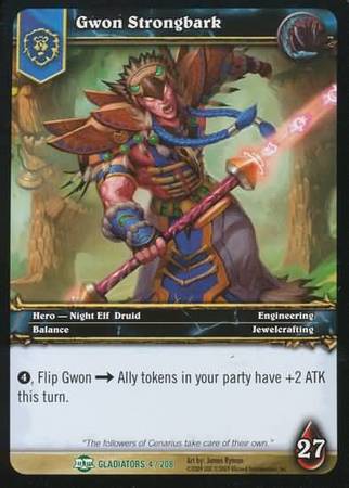 Gwon Strongbark 4 208 Uncommon WoW Blood of Gladiators Gwon Strongbark 4 208 Uncommon WoW Blood of Gladiators