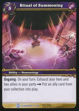 Ritual of Summoning 74 208 Rare WoW Blood of Gladiators Ritual of Summoning 74 208 Rare WoW Blood of Gladiators