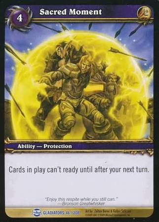 Sacred Moment 46 208 Rare WoW Blood of Gladiators Sacred Moment 46 208 Rare WoW Blood of Gladiators