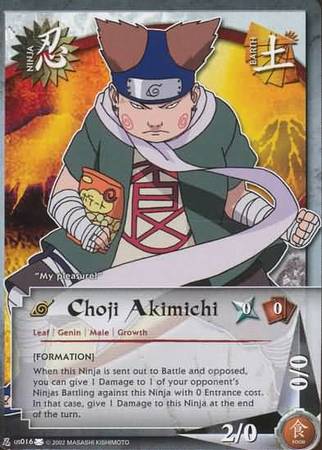 Choji Akimichi us016 Common Collectors Tin Promo Choji Akimichi us016 Common Collectors Tin Promo